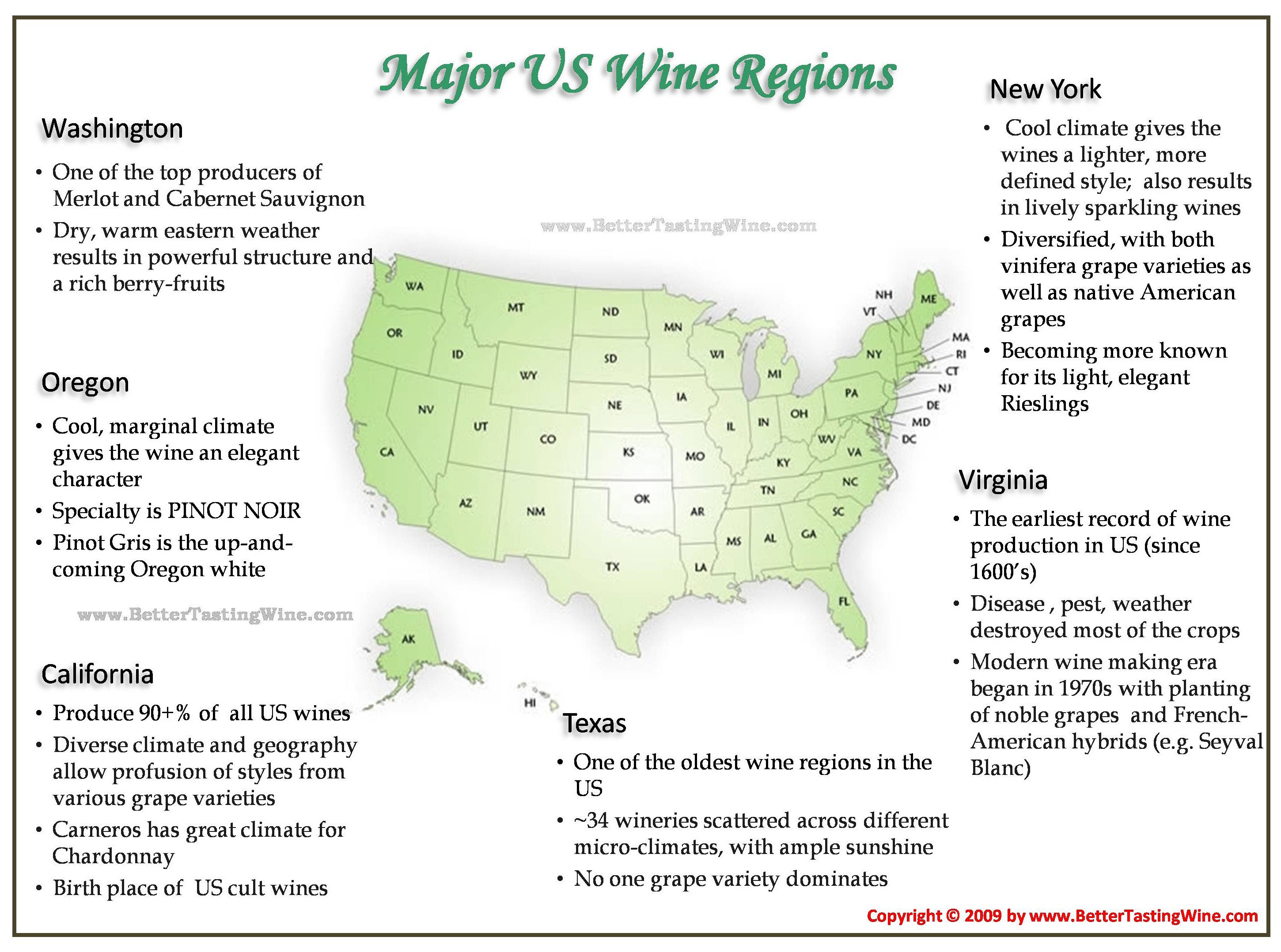 Wine Region Maps Printable